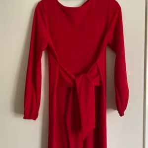 Red long sleeve dress size M- worn once